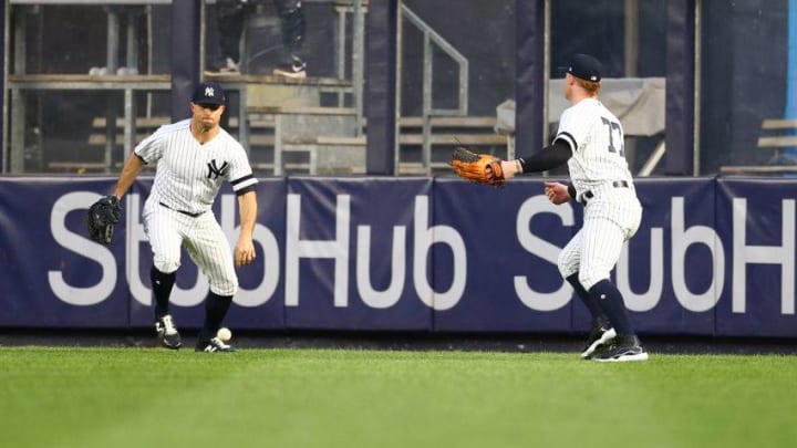 Brett Gardner, Clint Frazier, New York Yankees. (Photo by Mike Stobe/Getty Images)