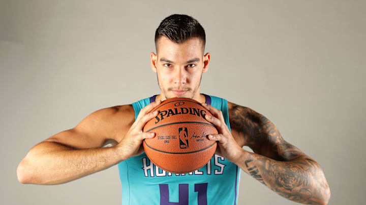 CHARLOTTE, NC – SEPTEMBER 24: Willy Hernangomez poses for a portrait during the Charlotte Hornets Media Day at the Spectrum Center on September 24, 2018 in Charlotte, North Carolina. (Photo by Streeter Lecka/Getty Images)