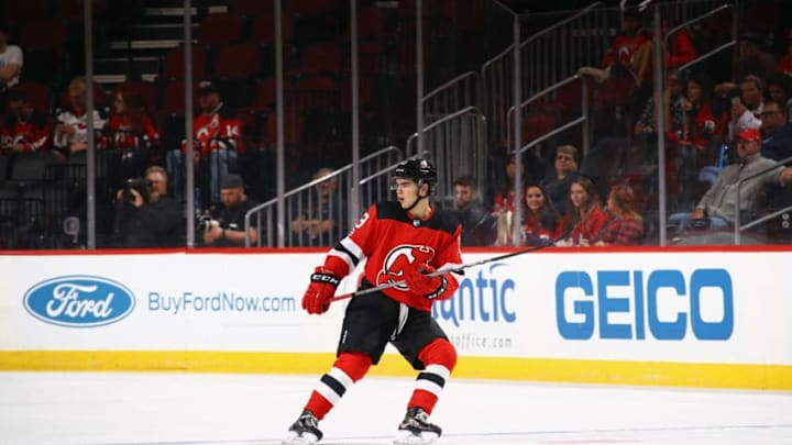 NEWARK, NJ - SEPTEMBER 18: Nico Hischier