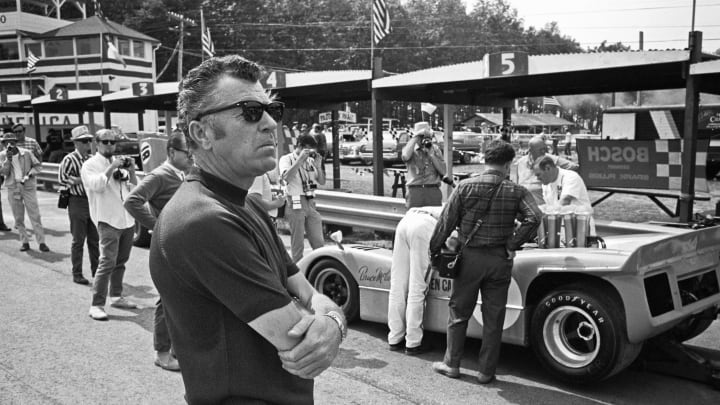 ELKHART LAKE, WI – SEPTEMBER 1: Carroll Shelby attends the Road America CanAm on September 1, 1968 in Elkhart Lake, Wisconsin. (Photo by Alvis Upitis/Getty Images)