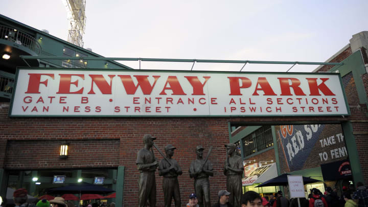A general view of an entrance to Fenway Park. Mandatory Credit: Bob DeChiara-USA TODAY Sports