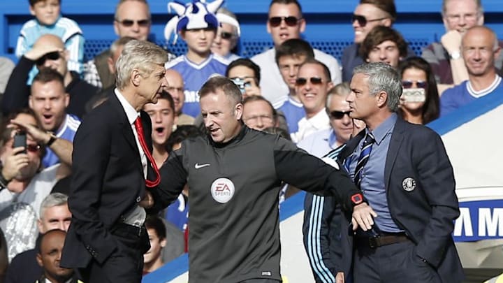 Bitter rivals Jose Mourinho and Arsene Wenger face off on Saturday as Manchester United host Arsenal