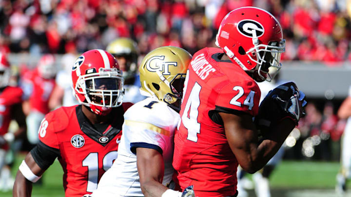 ATHENS, GA - NOVEMBER 26: Dominick Sanders