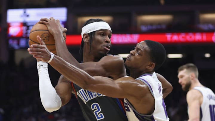 Shai Gilgeous-Alexander #2 of the Oklahoma City Thunder (Photo by Lachlan Cunningham/Getty Images)