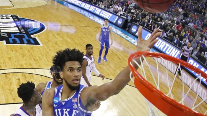 OMAHA, NE – MARCH 25: Marvin Bagley III #35 of the Duke Blue Devils (Photo by Streeter Lecka/Getty Images)