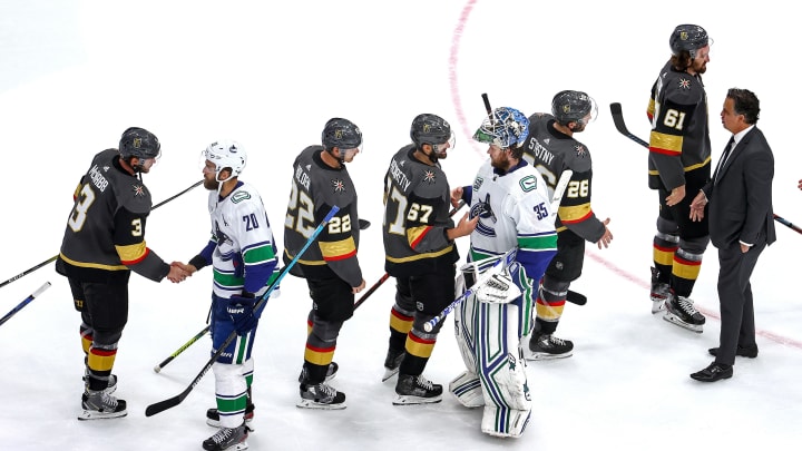 Vancouver Canucks. (Photo by Bruce Bennett/Getty Images)
