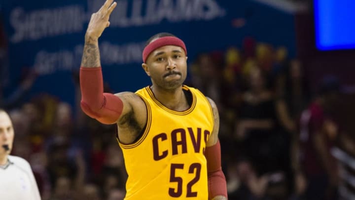Mo Williams of the Cleveland Cavaliers celebrates in-game. (Photo by Jason Miller/Getty Images)