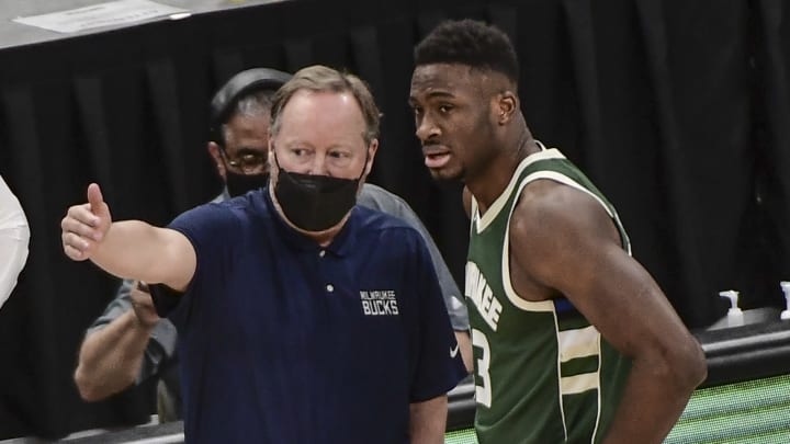 Feb 21, 2021; Milwaukee, Wisconsin, USA (Benny Sieu-USA TODAY Sports)