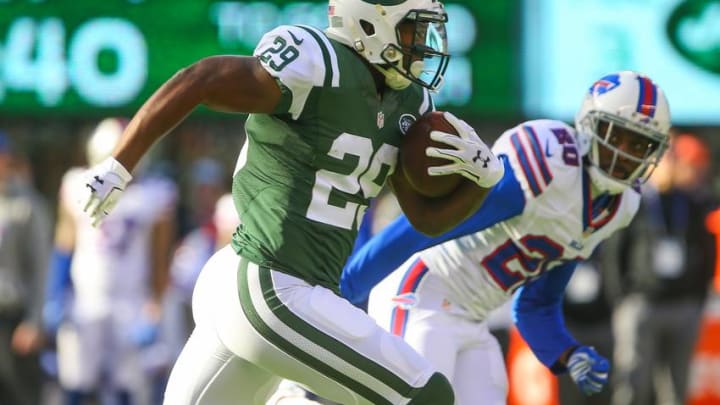 EAST RUTHERFORD, NJ - JANUARY 01: Bilal Powell (Photo by Ed Mulholland/Getty Images)