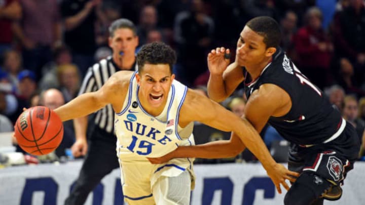 Frank Jackson is the DX mock pick at No. 38 for the Chicago Bulls.