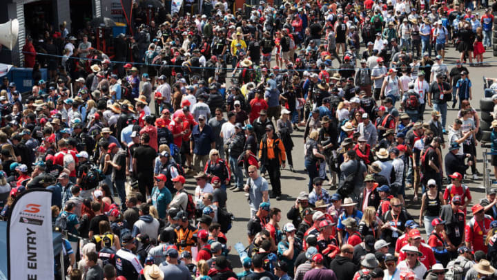 BATHURST, NEW SOUTH WALES - OCTOBER 07: Fans enjoy the atmosphere during practice ahead of this weekend's Bathurst 1000, which is part of the Supercars Championship at Mount Panorama on October 7, 2017 in Bathurst, Australia. (Photo by Daniel Kalisz/Getty Images)