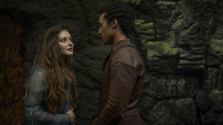 Katherine Langford and Devon Terrell in Netflix's Cursed