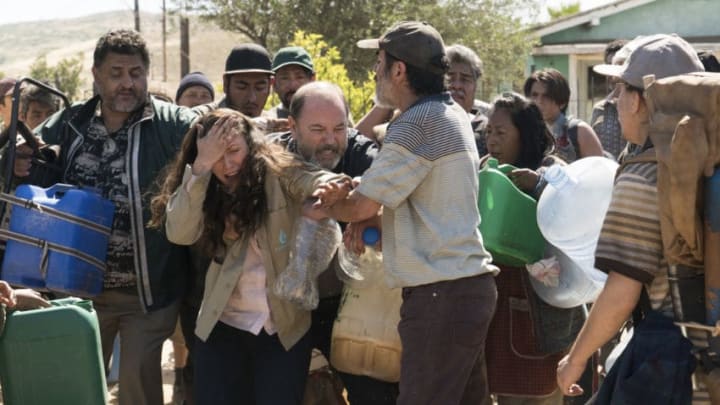 Ruben Blades as Daniel Salazar, Lisandra Tena as Lola Guerrero - Fear the Walking Dead _ Season 3, Episode 9 - Photo Credit: Richard Foreman, Jr/AMC