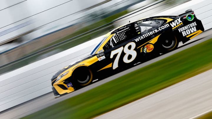LOUDON, NH - JULY 15: Martin Truex Jr., driver of the #78 WIX Filters Toyota, practices for the Monster Energy NASCAR Cup Series Overton's 301 at New Hampshire Motor Speedway on July 15, 2017 in Loudon, New Hampshire. (Photo by Sean Gardner/Getty Images)