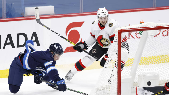 Ottawa Senators defenseman Josh Brown (3)  Mandatory Credit: James Carey Lauder-USA TODAY Sports