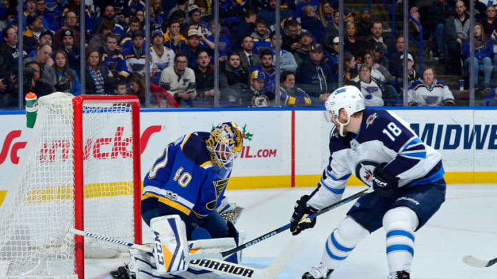 ST. LOUIS, MO - DECEMBER 16: Carter Hutton