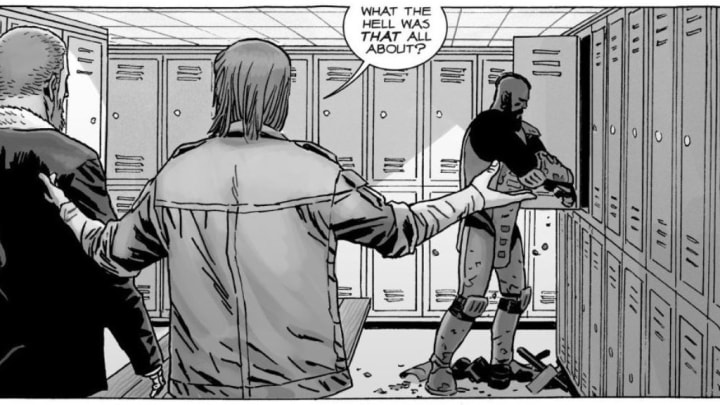 Rick, Dwight, and Mercer - The Walking Dead issue 186 - Image Comics and Skybound