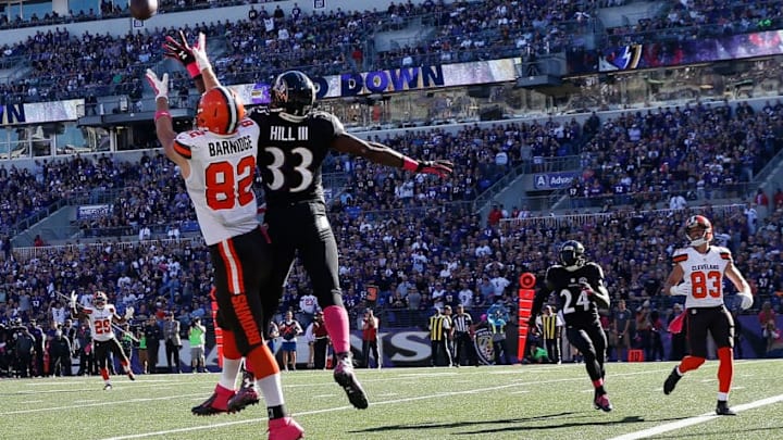 BALTIMORE, MD - OCTOBER 11: Tight end Gary Barnidge