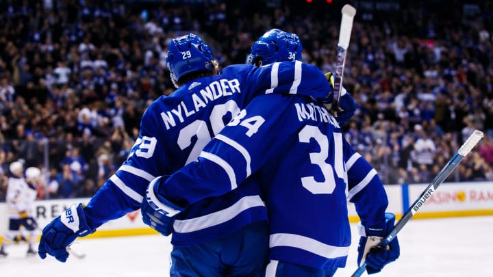 Toronto Maple Leafs William Nylander and Auston Matthews