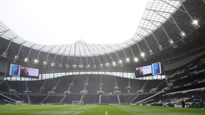 LONDON, ENGLAND - AUGUST 10: General view inside the stadium prior to the Premier League match between Tottenham Hotspur and Aston Villa at Tottenham Hotspur Stadium on August 10, 2019 in London, United Kingdom. (Photo by Julian Finney/Getty Images)