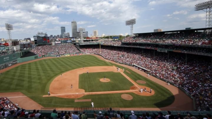 Jun 23, 2016; Boston, MA, USA; A general view of Fenway Park during the sixth inning inning at Fenway Park. Mandatory Credit: Greg M. Cooper-USA TODAY Sports