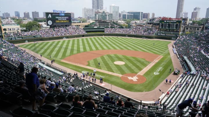 CHICAGO, ILLINOIS - JULY 24: A general view of Wrigley Field before the game between the Chicago Cubs and the Arizona Diamondbackson July 24, 2021 in Chicago, Illinois. (Photo by David Banks/Getty Images)