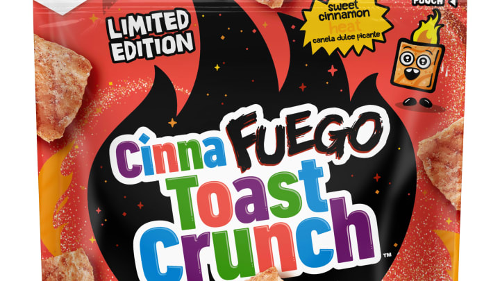 New CinnaFuego Toast Crunch. Image courtesy General Mills