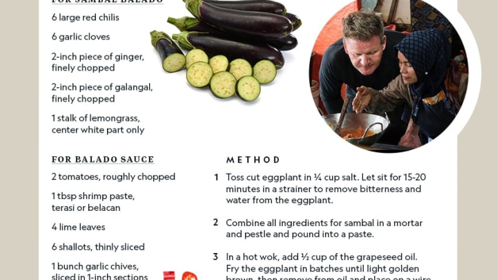 Eggplant Balado recipe