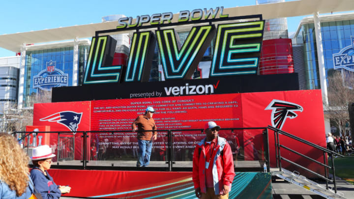 HOUSTON, TX - JANUARY 29: Super Bowl Live presented by Verizon platform inside the NFL Experience at the George R. Brown Convention Center on January 29, 2017, in Houston, Texas. (Photo by Rich Graessle/Icon Sportswire via Getty Images)