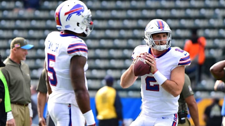 CARSON, CA - NOVEMBER 19: Quarterback Nathan Peterman