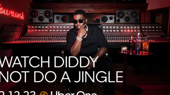 Uber One Super Bowl commercial featuring Diddy, photo provided by Uber One