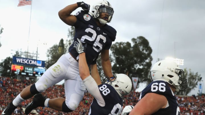 PASADENA, CA - JANUARY 02: Running back Saquon Barkley