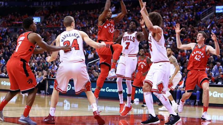 TORONTO, ON - OCTOBER 19: DeMar DeRozan