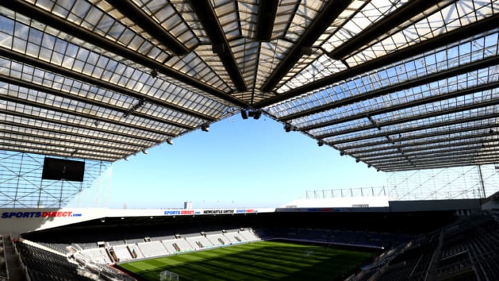 NEWCASTLE UPON TYNE, ENGLAND - SEPTEMBER 21: A general view inside the ground prior to the Premier League match between Newcastle United and Brighton & Hove Albion at St. James Park on September 21, 2019 in Newcastle upon Tyne, United Kingdom. (Photo by Dan Istitene/Getty Images)