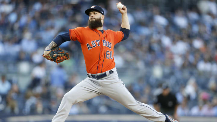 NEW YORK, NY – MAY 30: Dallas Keuchel #60 of the Houston Astros (Photo by Adam Hunger/Getty Images)