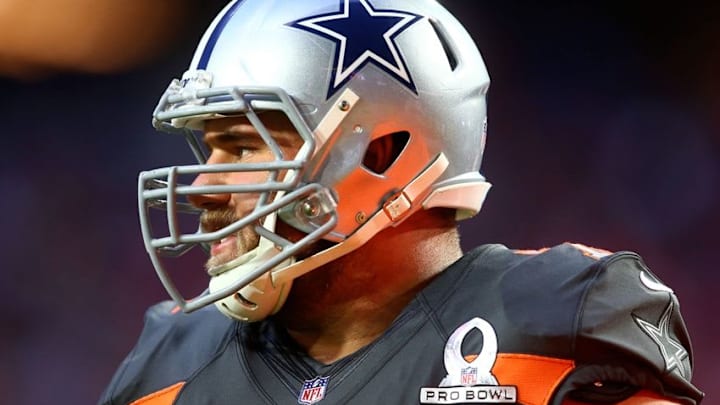 Jan 25, 2015; Phoenix, AZ, USA; Dallas Cowboys center Travis Frederick (72) during the 2015 Pro Bowl at University of Phoenix Stadium. Mandatory Credit: Mark J. Rebilas-USA TODAY Sports