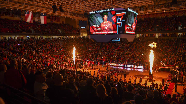 General view of United Supermarkets Arena during player introductions (Photo by John Weast/Getty Images)