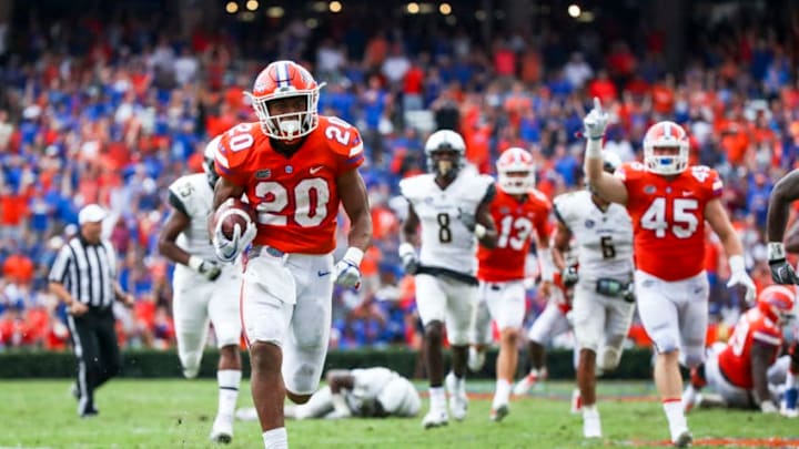 GAINESVILLE, FL - SEPTEMBER 30: Malik Davis