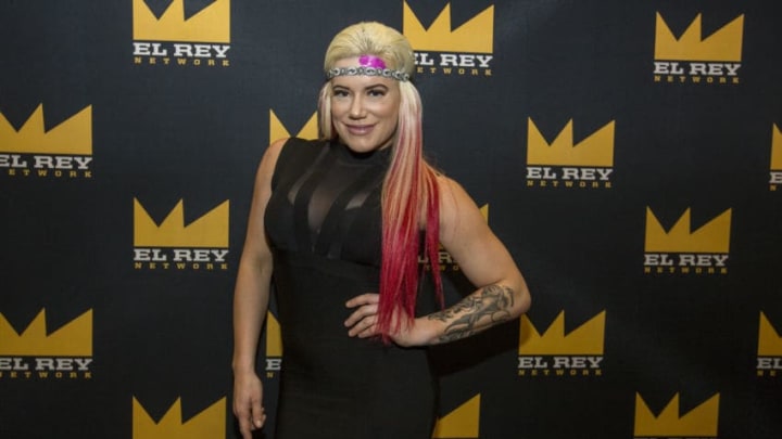 CHICAGO, IL - APRIL 23: Taya Valkyrie of Lucha Underground during the 2017 C2E2 Chicago Comic & Entertainment Expo at McCormick Place on April 23, 2017 in Chicago, Illinois. (Photo by Barry Brecheisen/WireImage)