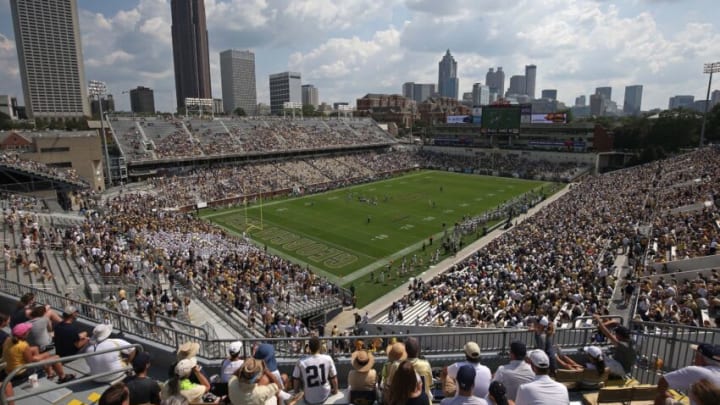 Sep 23, 2017; Atlanta, GA, USA; A general view during the third quarter of the game between the Pittsburgh Panthers and the Georgia Tech Yellow Jackets at Bobby Dodd Stadium. Mandatory Credit: Jason Getz-USA TODAY Sports