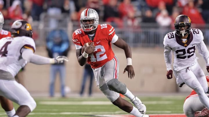 COLUMBUS, OH - NOVEMBER 7: Quarterback Cardale Jones