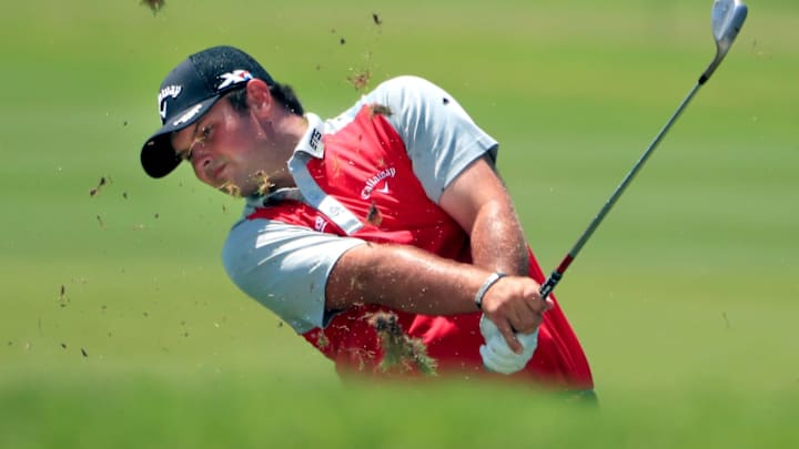 FORT WORTH, TX – MAY 29: Patrick Reed hits a shot on the second hole during the DEAN & DELUCA Invitational at Colonial Country Club on May 29, 2016 in Fort Worth, Texas. (Photo by Tom Pennington/Getty Images)