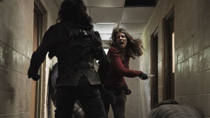 Lauren Cohan as Maggie Rhee, Alex Meraz as Carver - The Walking Dead _ Season 11, Episode 9 - Photo Credit: Josh Stringer/AMC