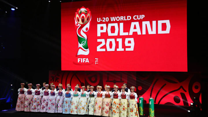 GDYNIA, POLAND - FEBRUARY 24: A general view of the drawing ceremonies for the FIFA U-20 World Cup Poland 2019 on February 24, 2019 in Gdynia, Poland. (Photo by Piotr Matusewicz/PressFocus/MB Media/Getty Images)