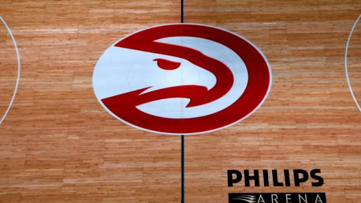 ATLANTA, GA - NOVEMBER 18: A general view of the court prior player introductions between the Atlanta Hawks and the Los Angeles Lakers at Philips Arena on November 18, 2014 in Atlanta, Georgia. NOTE TO USER: User expressly acknowledges and agrees that, by downloading and or using this photograph, User is consenting to the terms and conditions of the Getty Images License Agreement. (Photo by Kevin C. Cox/Getty Images)