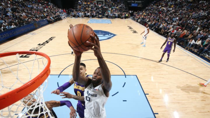 MEMPHIS, TN - DECEMBER 8: JaMychal Green #0 of the Memphis Grizzlies dunks the ball against the Los Angeles Lakers on December 8, 2018 at FedExForum in Memphis, Tennessee. NOTE TO USER: User expressly acknowledges and agrees that, by downloading and or using this photograph, User is consenting to the terms and conditions of the Getty Images License Agreement. Mandatory Copyright Notice: Copyright 2018 NBAE (Photo by Joe Murphy/NBAE via Getty Images)