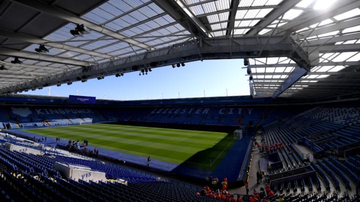 LEICESTER, ENGLAND - SEPTEMBER 21: A general view inside the stadium prior to the Premier League match between Leicester City and Tottenham Hotspur at The King Power Stadium on September 21, 2019 in Leicester, United Kingdom. (Photo by Laurence Griffiths/Getty Images)