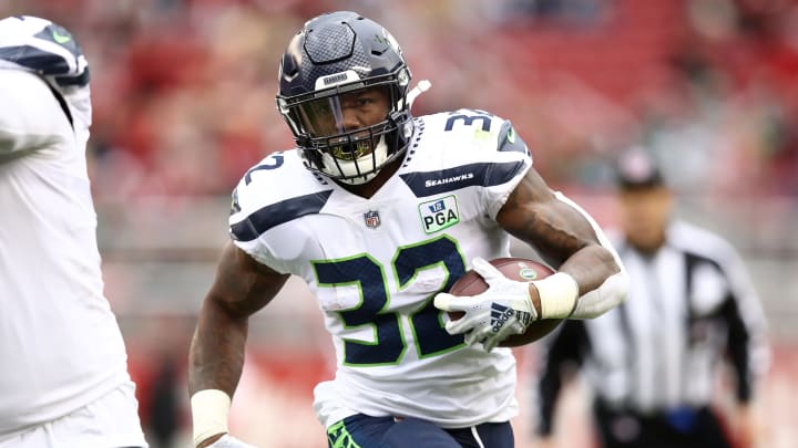 Fantasy Football Start ‘Em: Chris Carson #32 of the Seattle Seahawks (Photo by Ezra Shaw/Getty Images)