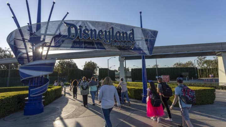 ANAHEIM, CA - FEBRUARY 25: Visitors attend Disneyland Park on February 25, 2020 in Anaheim, California. Bob Iger, who was CEO of Disney since 2005, is being replaced by Bob Chapek, who previously ran the company's parks, experiences and products division. (Photo by David McNew/Getty Images)