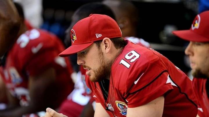 Dec. 16, 2012; Glendale, AZ, USA: Arizona Cardinals quarterback John Skelton against the Detroit Lions at University of Phoenix Stadium. Mandatory Credit: Mark J. Rebilas-USA TODAY Sports Dec. 16, 2012; Glendale, AZ, USA: Arizona Cardinals quarterback John Skelton against the Detroit Lions at University of Phoenix Stadium. Mandatory Credit: Mark J. Rebilas-USA TODAY Sports